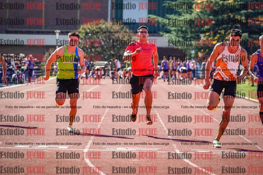 Fotos de los 100 m llanos de varones