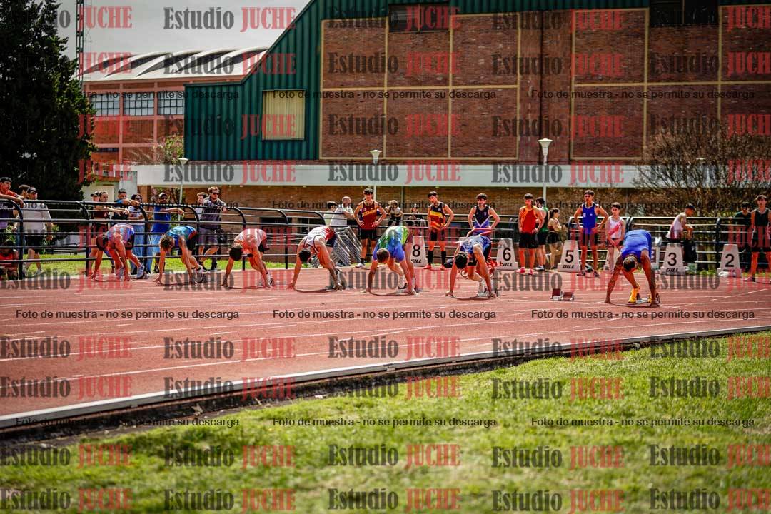 Fotos de los 100 m de varones