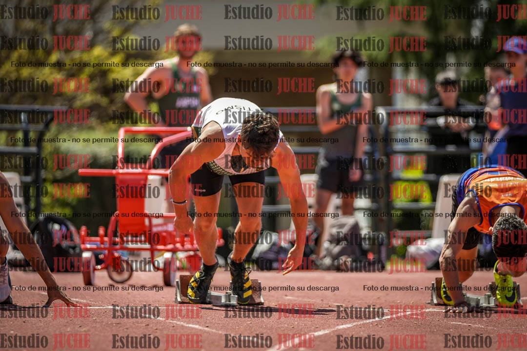 Fotos de los 100 m llanos de varones