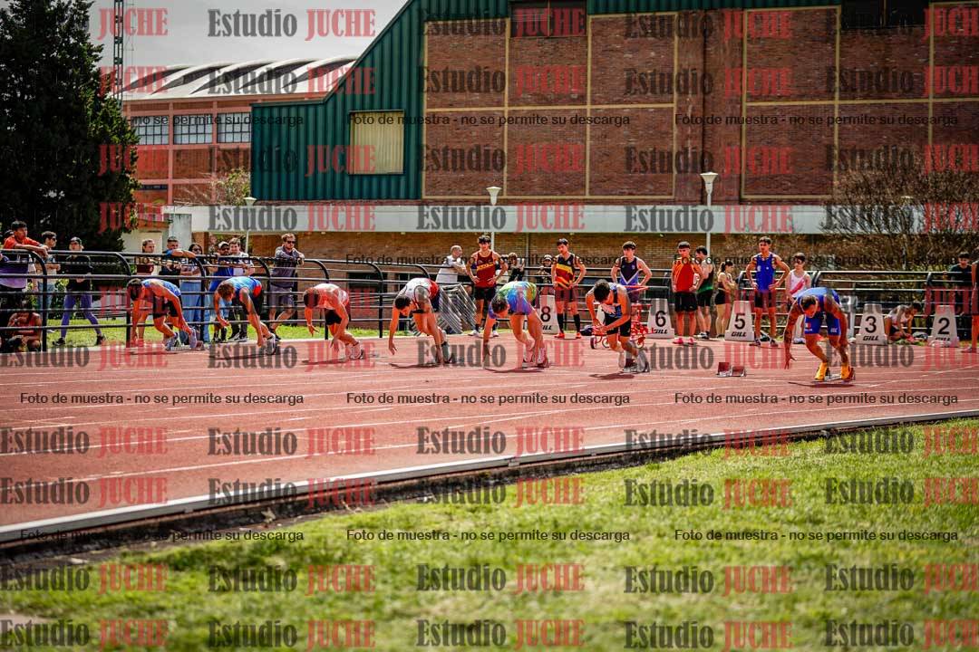 Fotos de los 100 m de varones