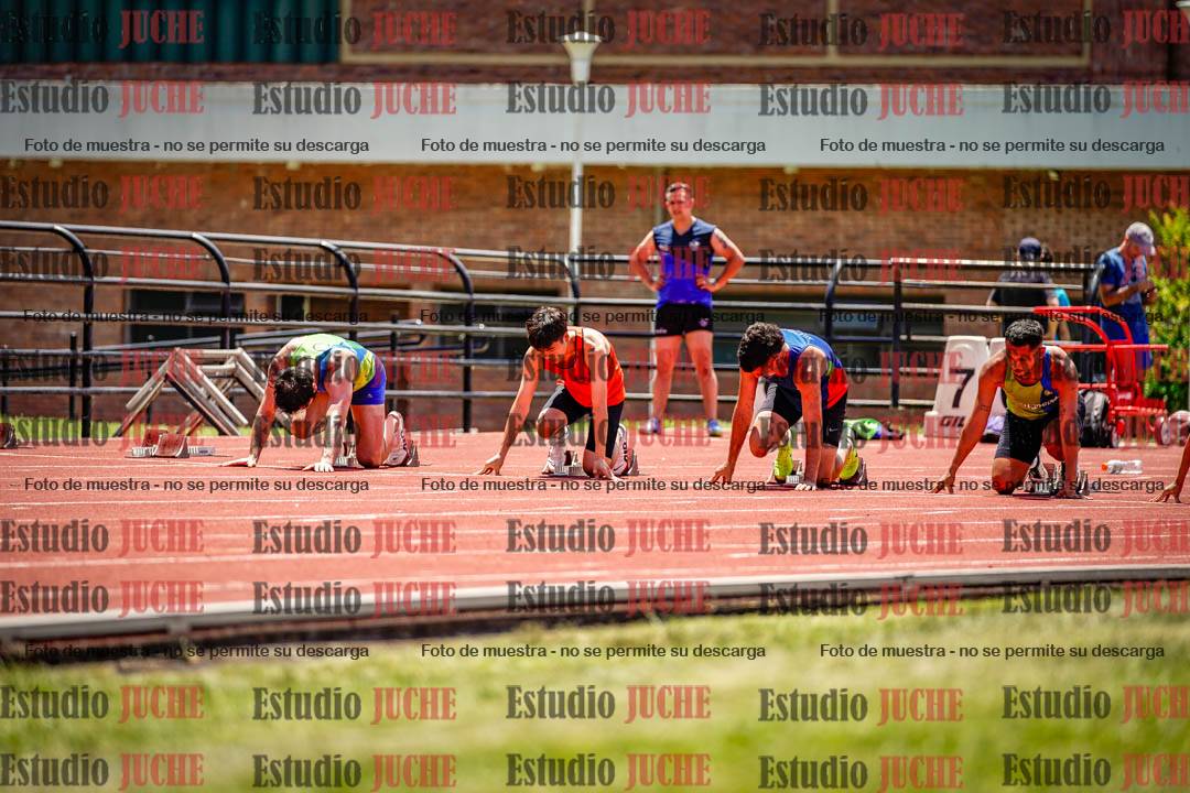 Fotos de los 100 m llanos de varones