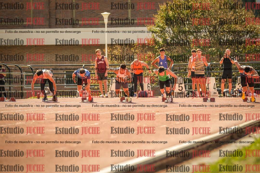 Fotos de los 100 m llanos de varones
