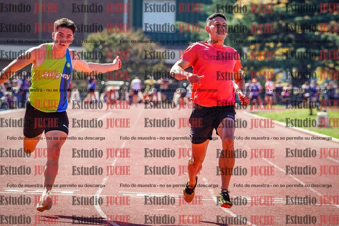 Fotos de los 100 m llanos de varones