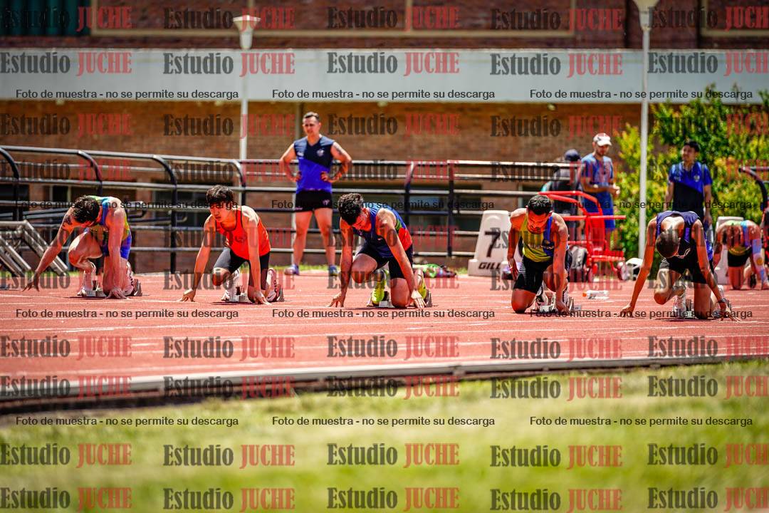 Fotos de los 100 m llanos de varones