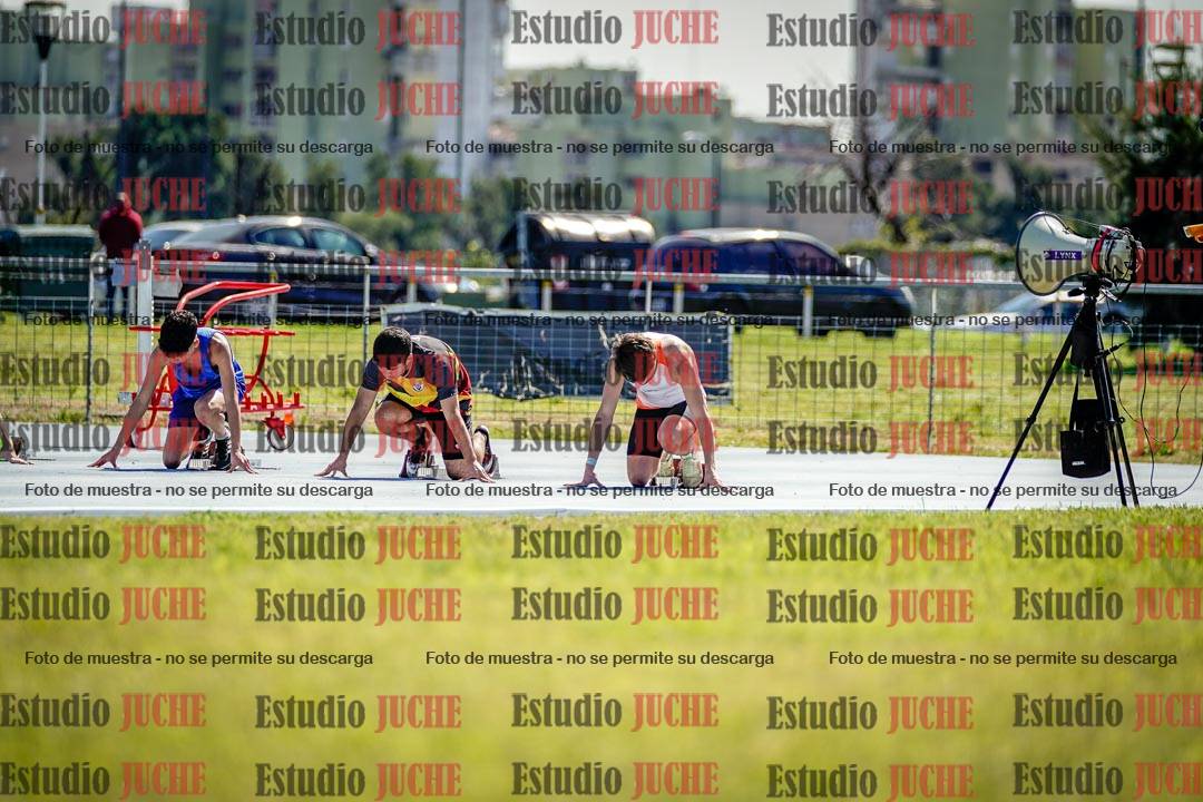 Fotos de los 100 m llanos de varones