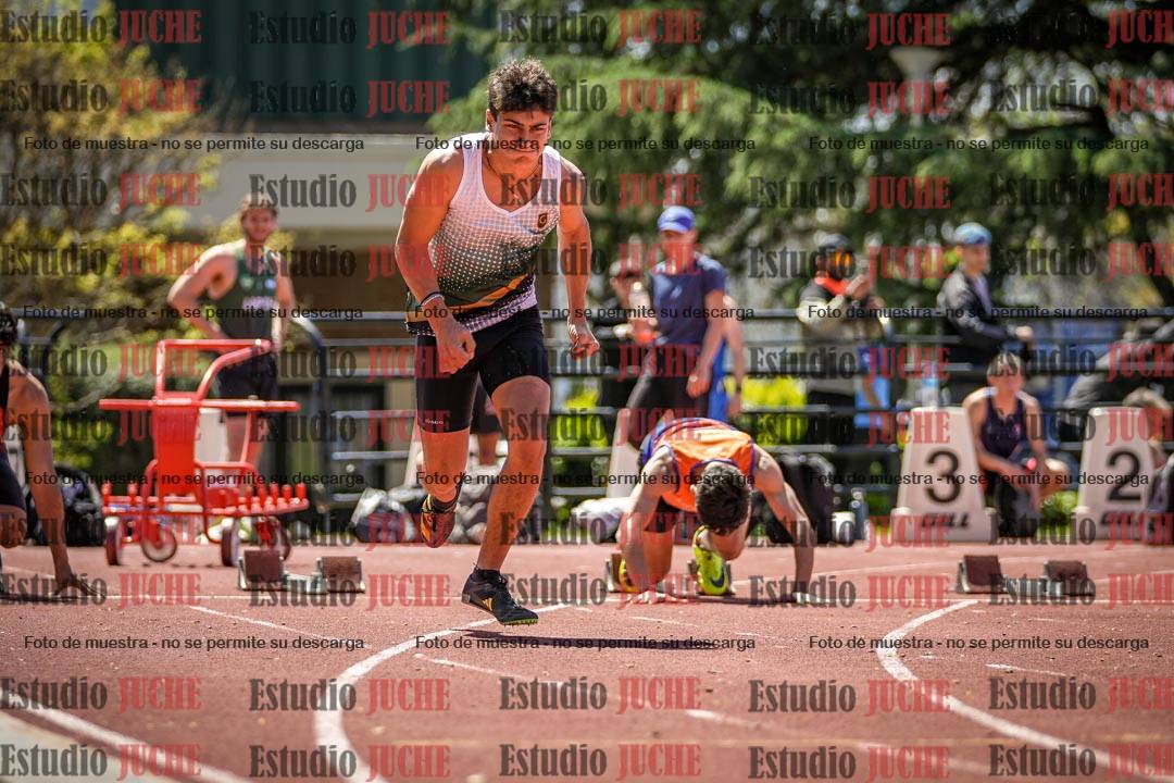Fotos de los 100 m llanos de varones