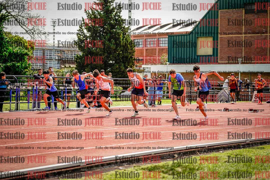 Fotos de los 100 m de varones
