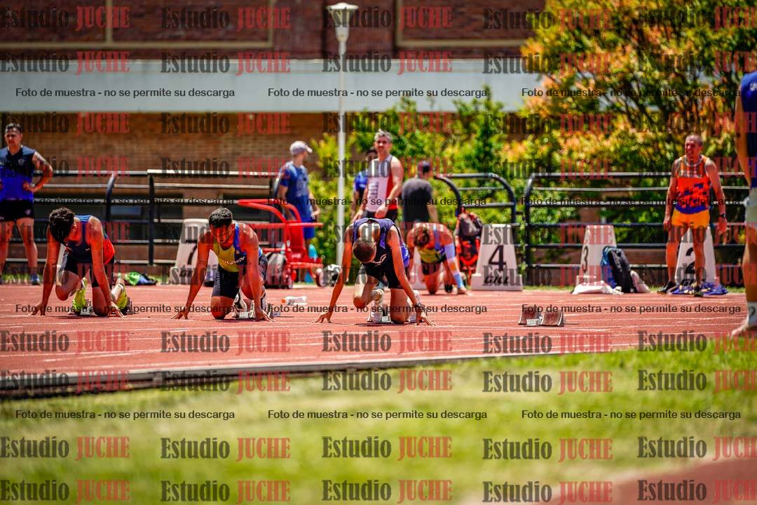 Fotos de los 100 m llanos de varones