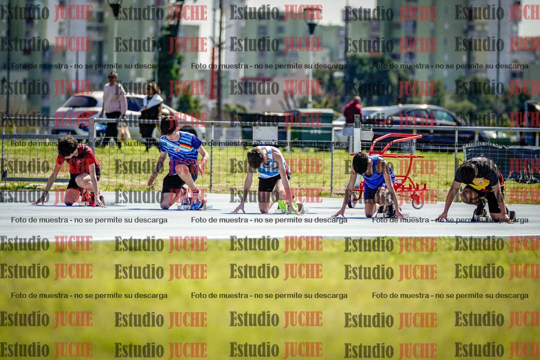 Fotos de los 100 m llanos de varones