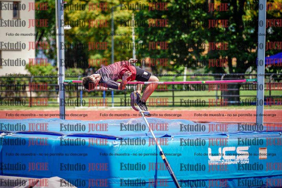 Fotos del salto en alto de varones