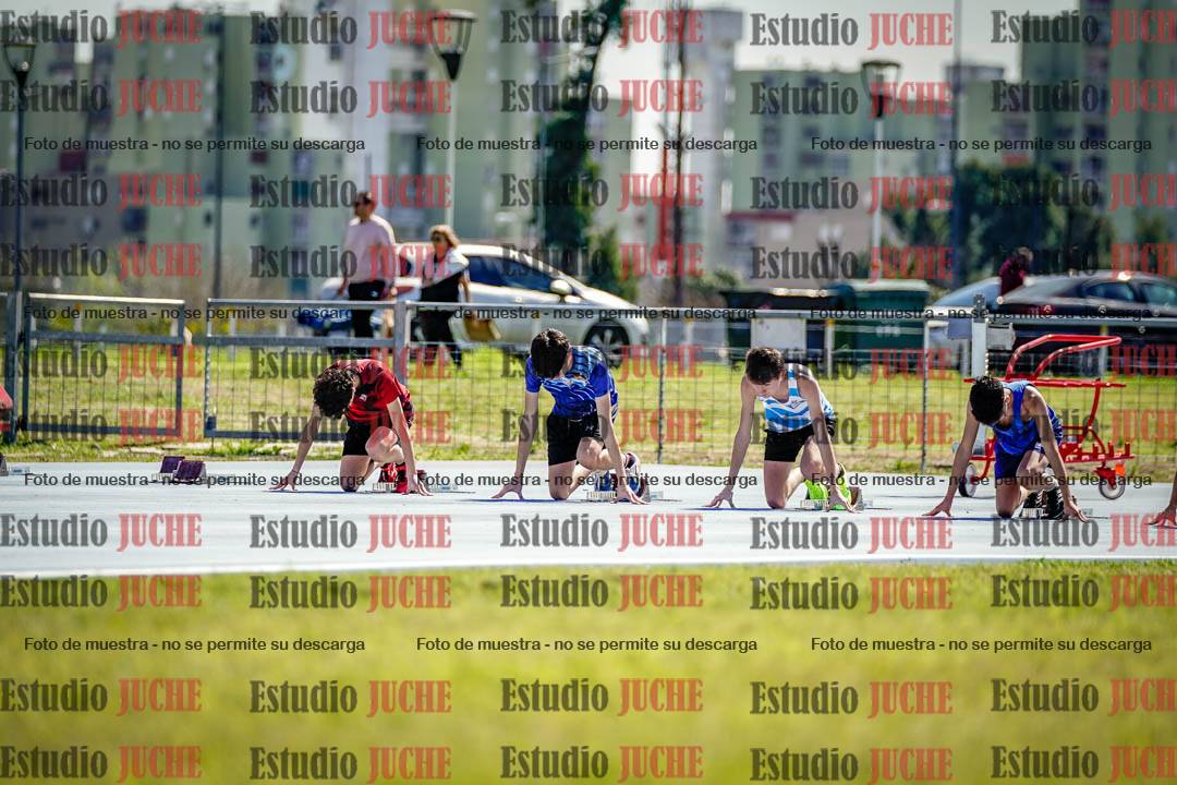 Fotos de los 100 m llanos de varones
