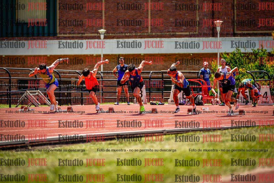 Fotos de los 100 m llanos de varones