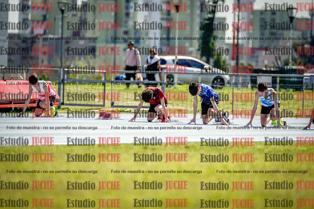 Fotos de los 100 m llanos de varones