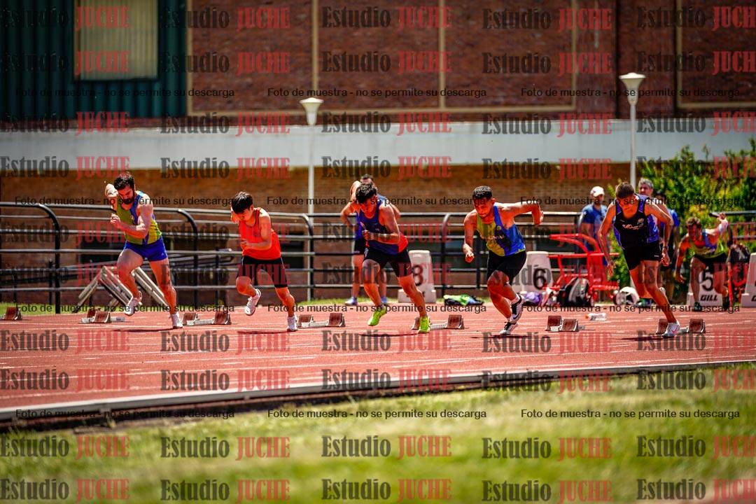 Fotos de los 100 m llanos de varones