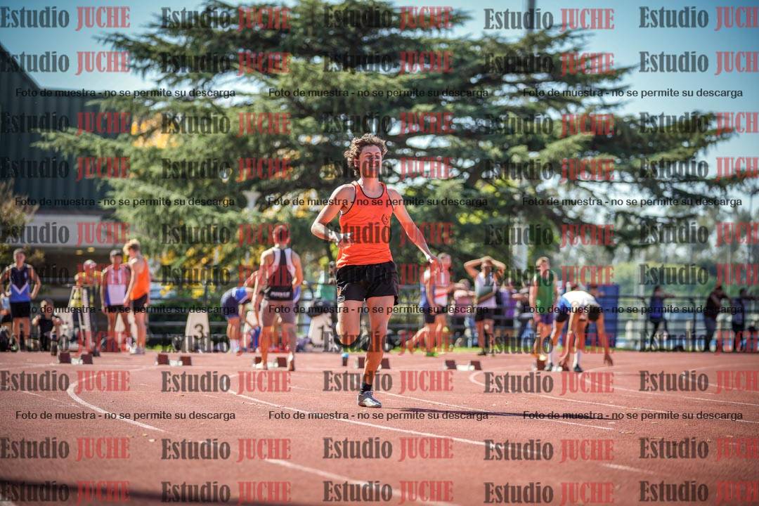 Fotos de los 100 m llanos de varones
