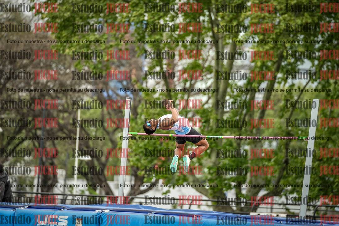 Fotos del salto en alto de varones