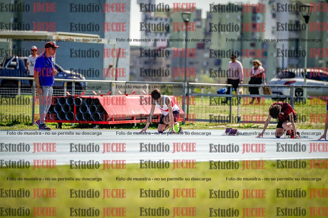 Fotos de los 100 m llanos de varones