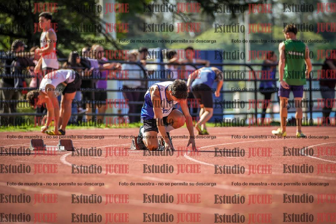 Fotos de los 100 m llanos de varones