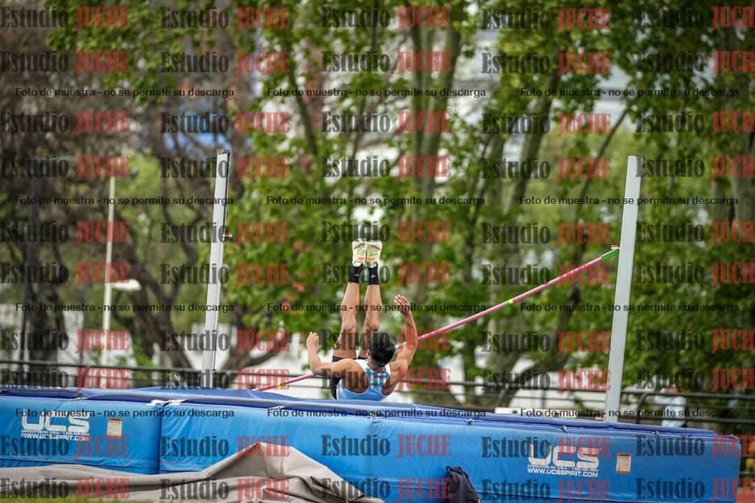 Fotos del salto en alto de varones