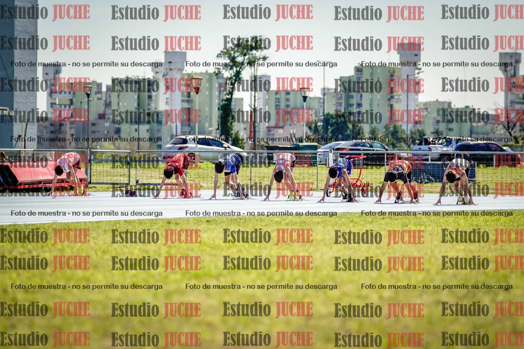 Fotos de los 100 m llanos de varones