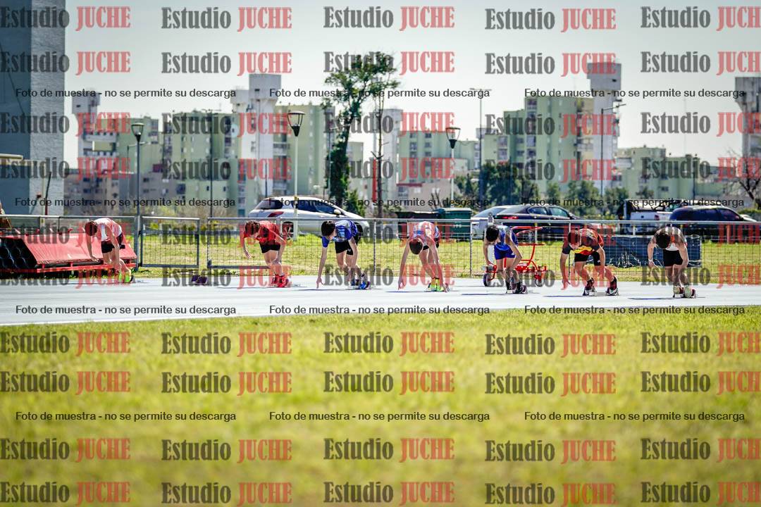 Fotos de los 100 m llanos de varones