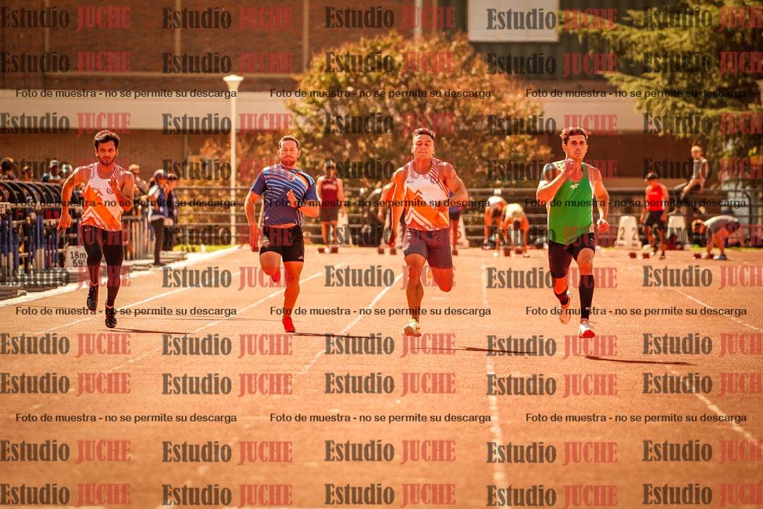 Fotos de los 100 m llanos de varones