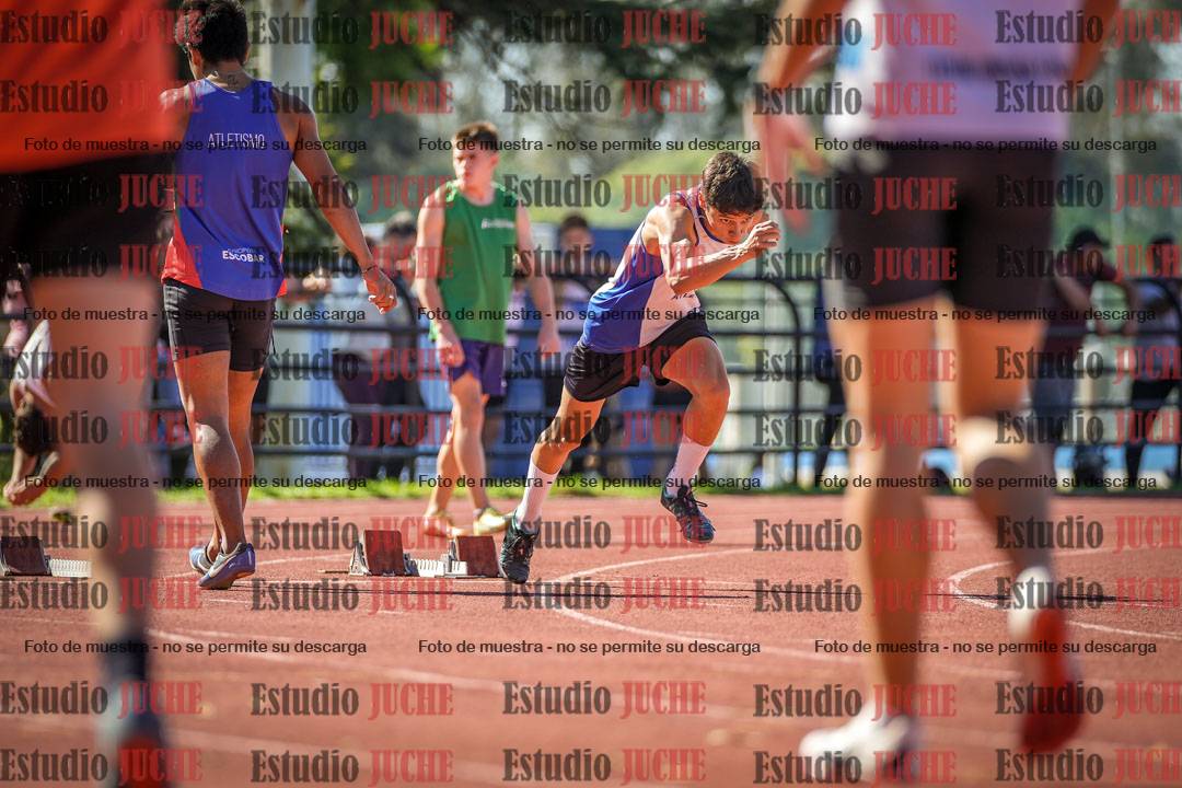 Fotos de los 100 m llanos de varones
