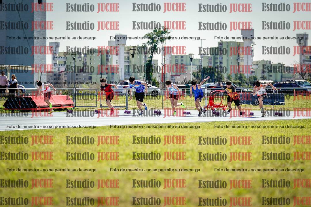 Fotos de los 100 m llanos de varones