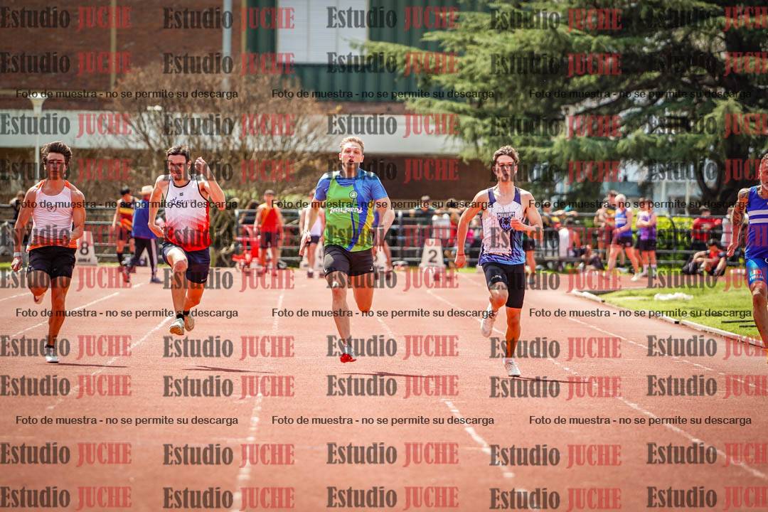 Fotos de los 100 m de varones