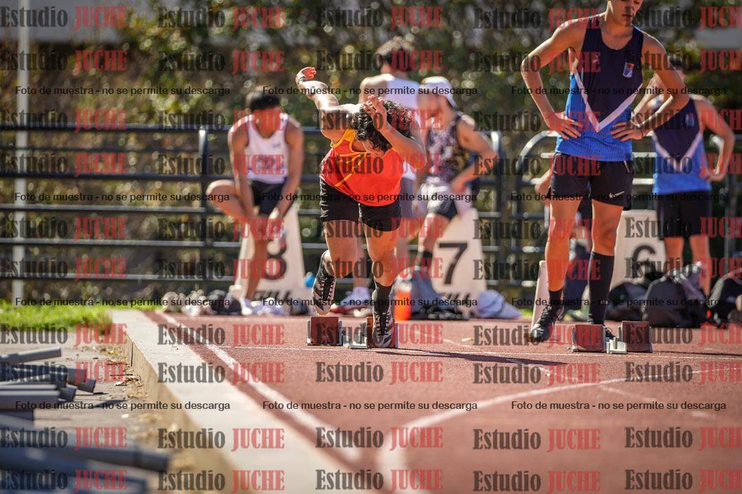 Fotos de los 100 m llanos de varones