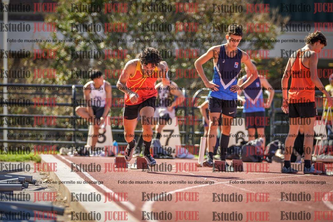 Fotos de los 100 m llanos de varones