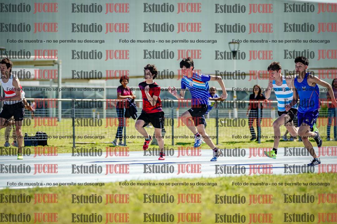 Fotos de los 100 m llanos de varones