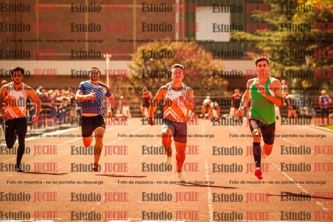 Fotos de los 100 m llanos de varones