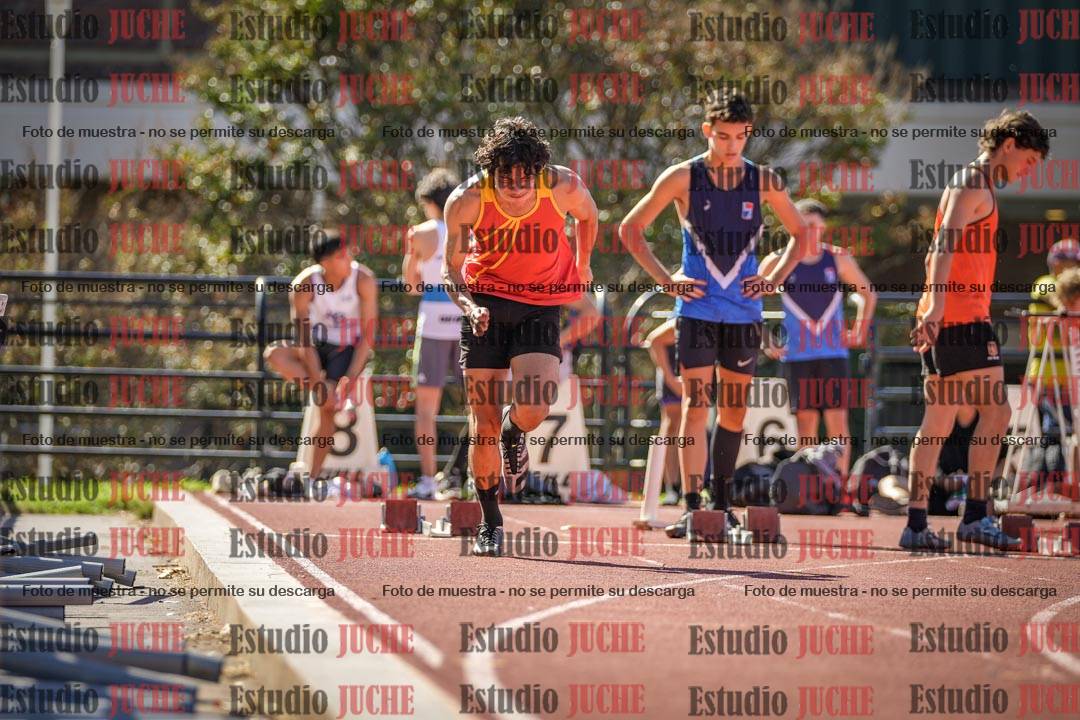 Fotos de los 100 m llanos de varones
