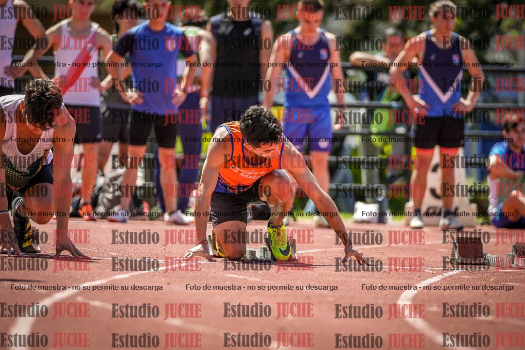 Fotos de los 100 m llanos de varones