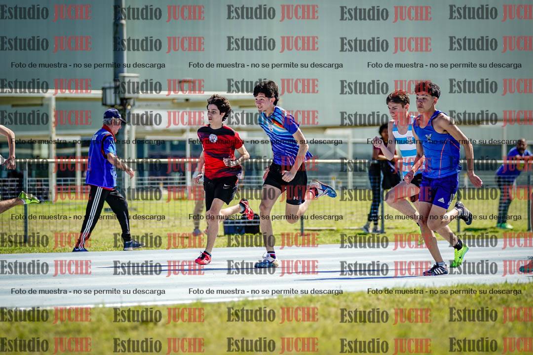 Fotos de los 100 m llanos de varones