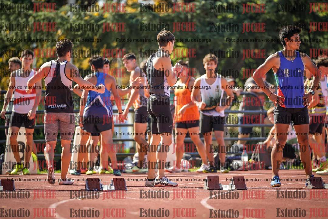 Fotos de los 100 m llanos de varones