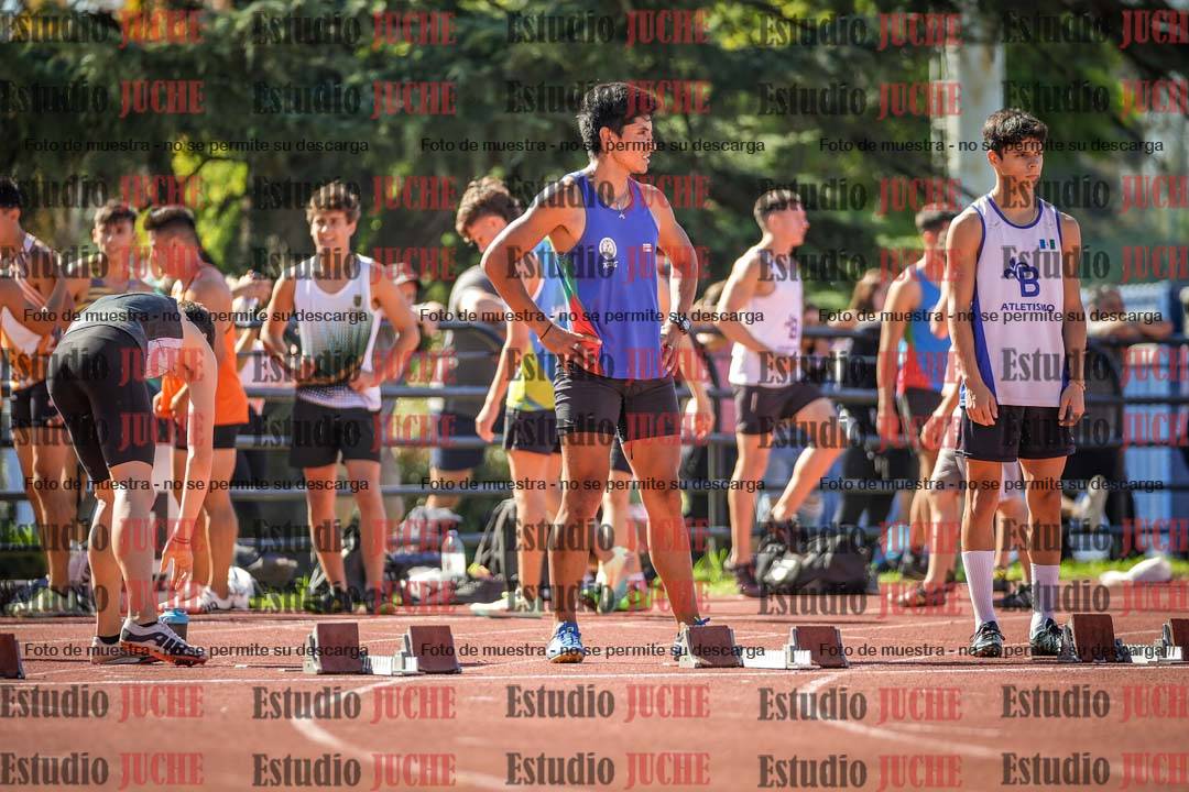 Fotos de los 100 m llanos de varones