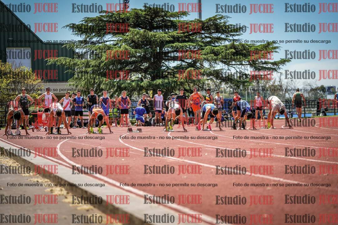 Fotos de los 100 m llanos de varones