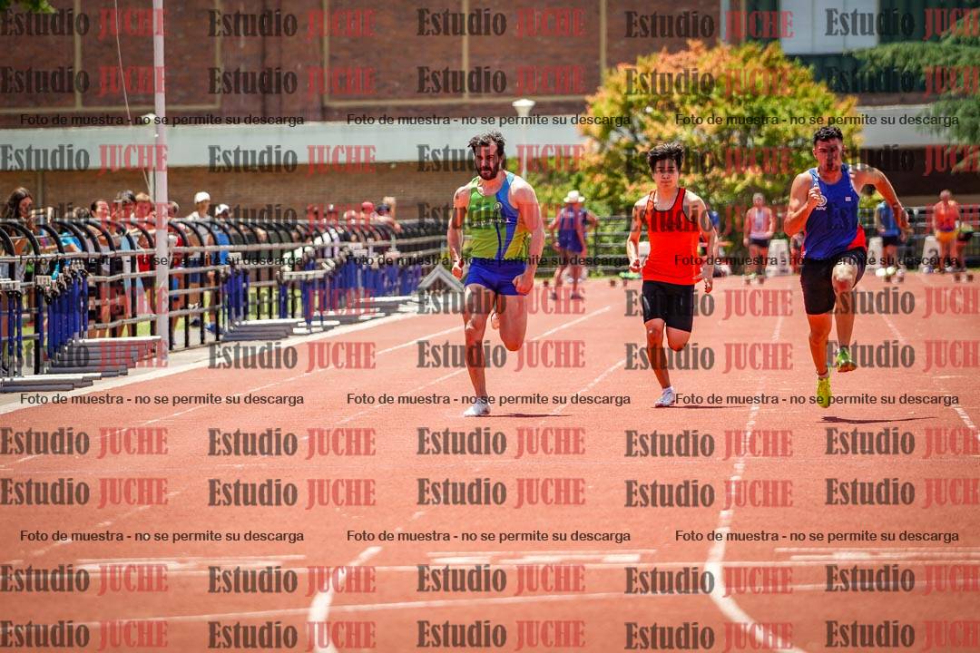 Fotos de los 100 m llanos de varones