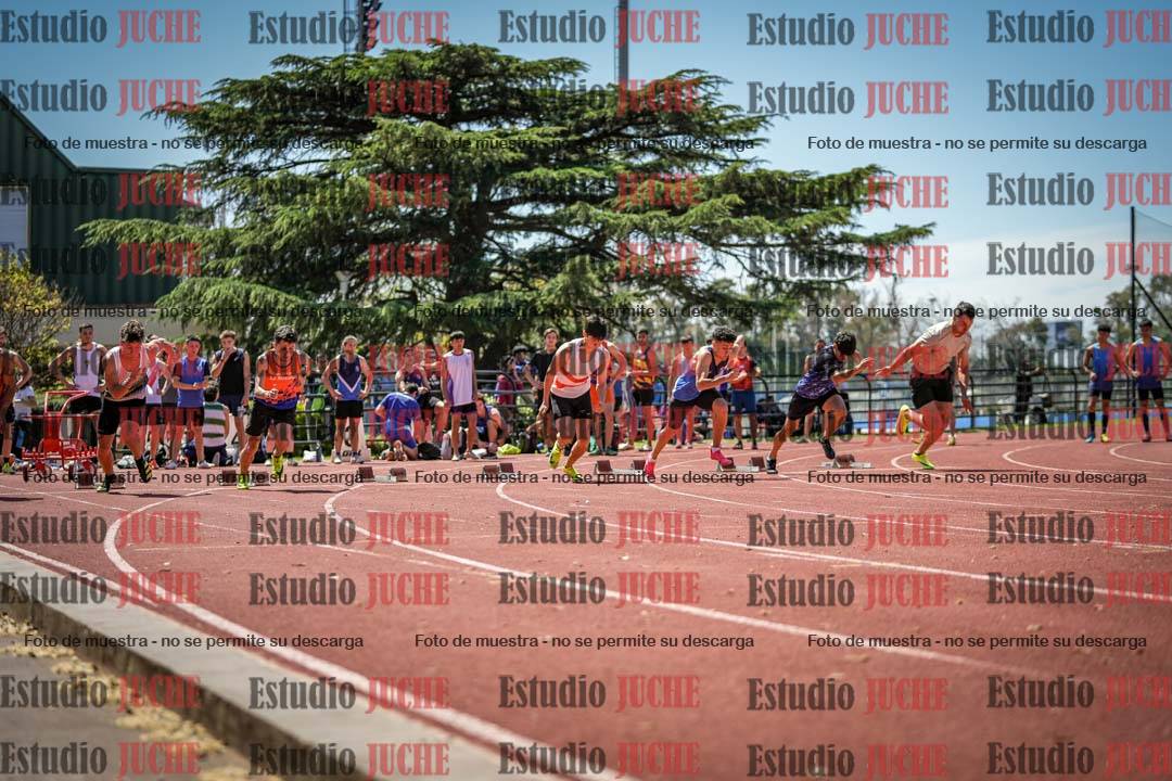 Fotos de los 100 m llanos de varones