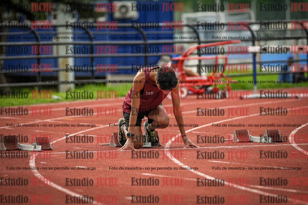 Fotos de los 100 m llanos de varones