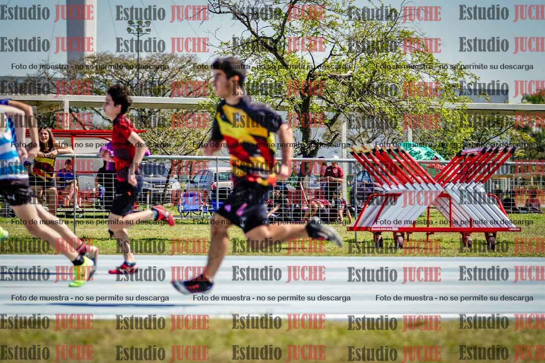 Fotos de los 100 m llanos de varones