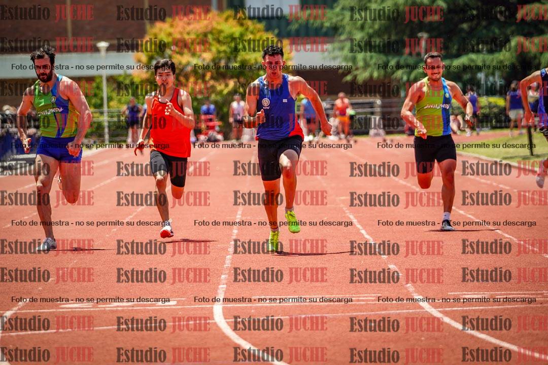 Fotos de los 100 m llanos de varones