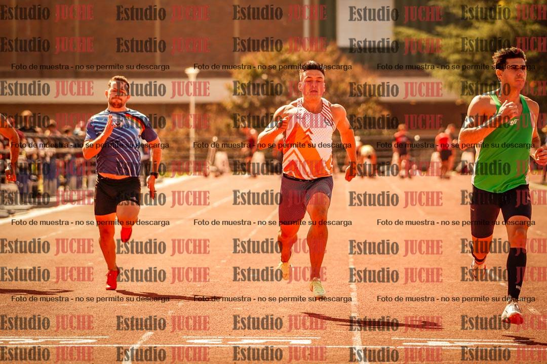 Fotos de los 100 m llanos de varones