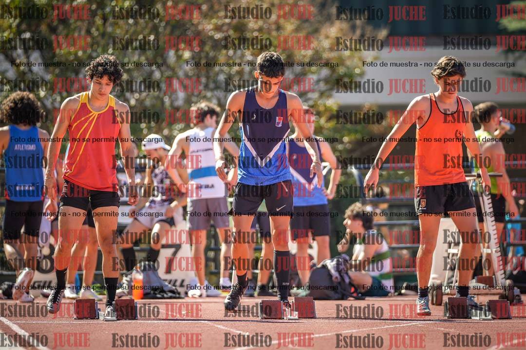 Fotos de los 100 m llanos de varones