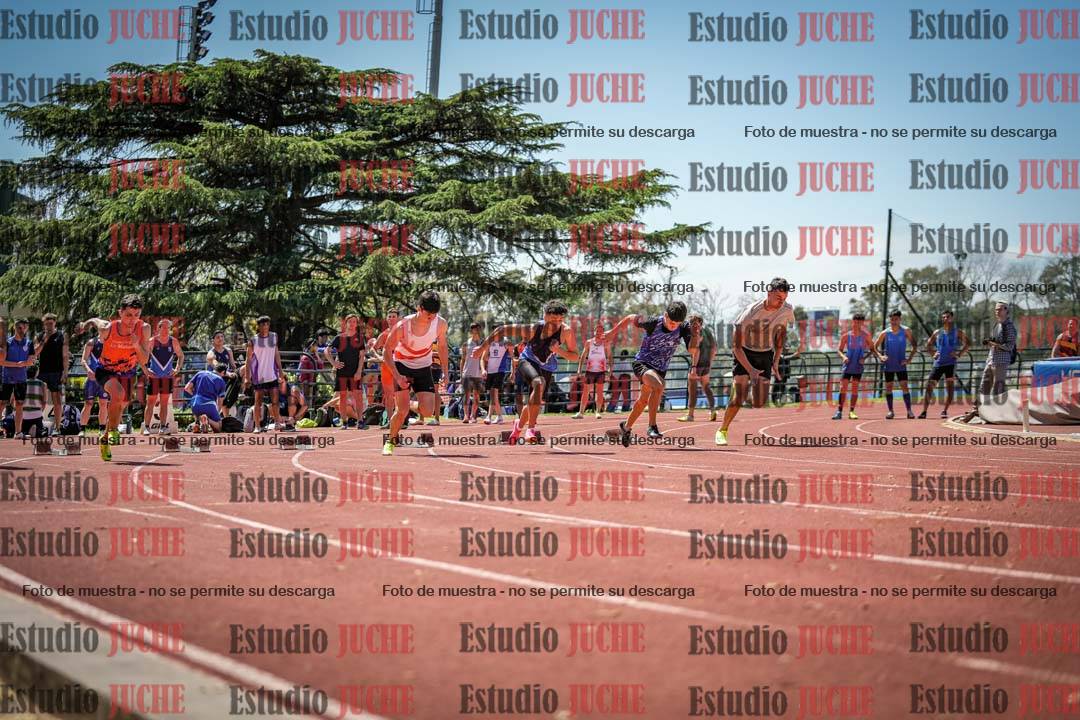 Fotos de los 100 m llanos de varones