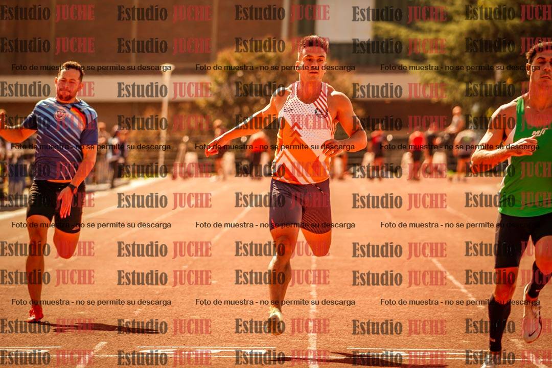 Fotos de los 100 m llanos de varones