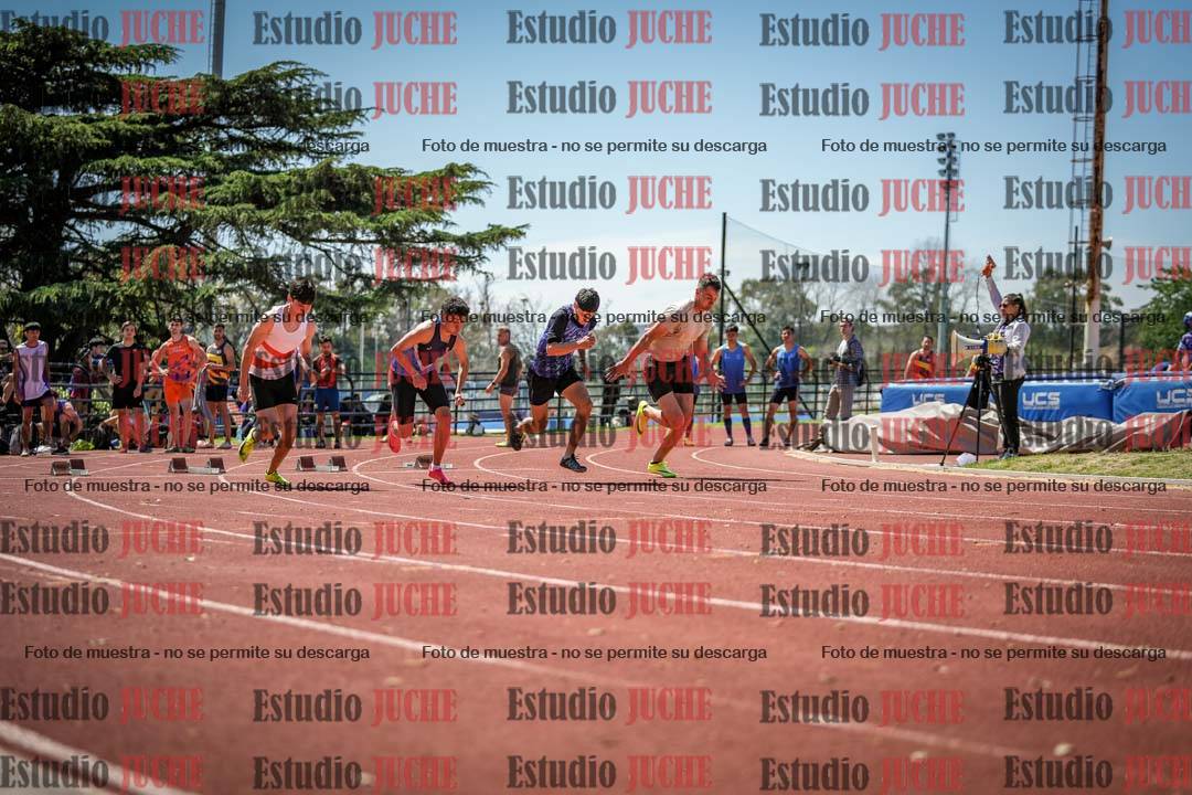 Fotos de los 100 m llanos de varones