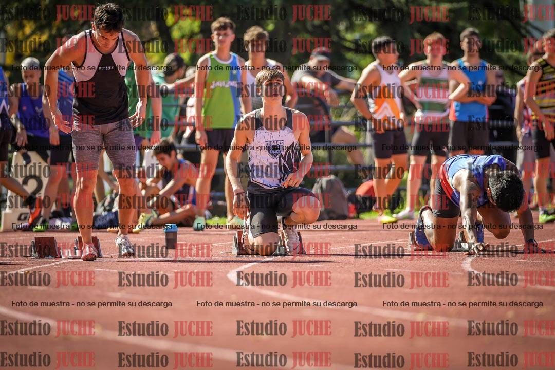 Fotos de los 100 m llanos de varones